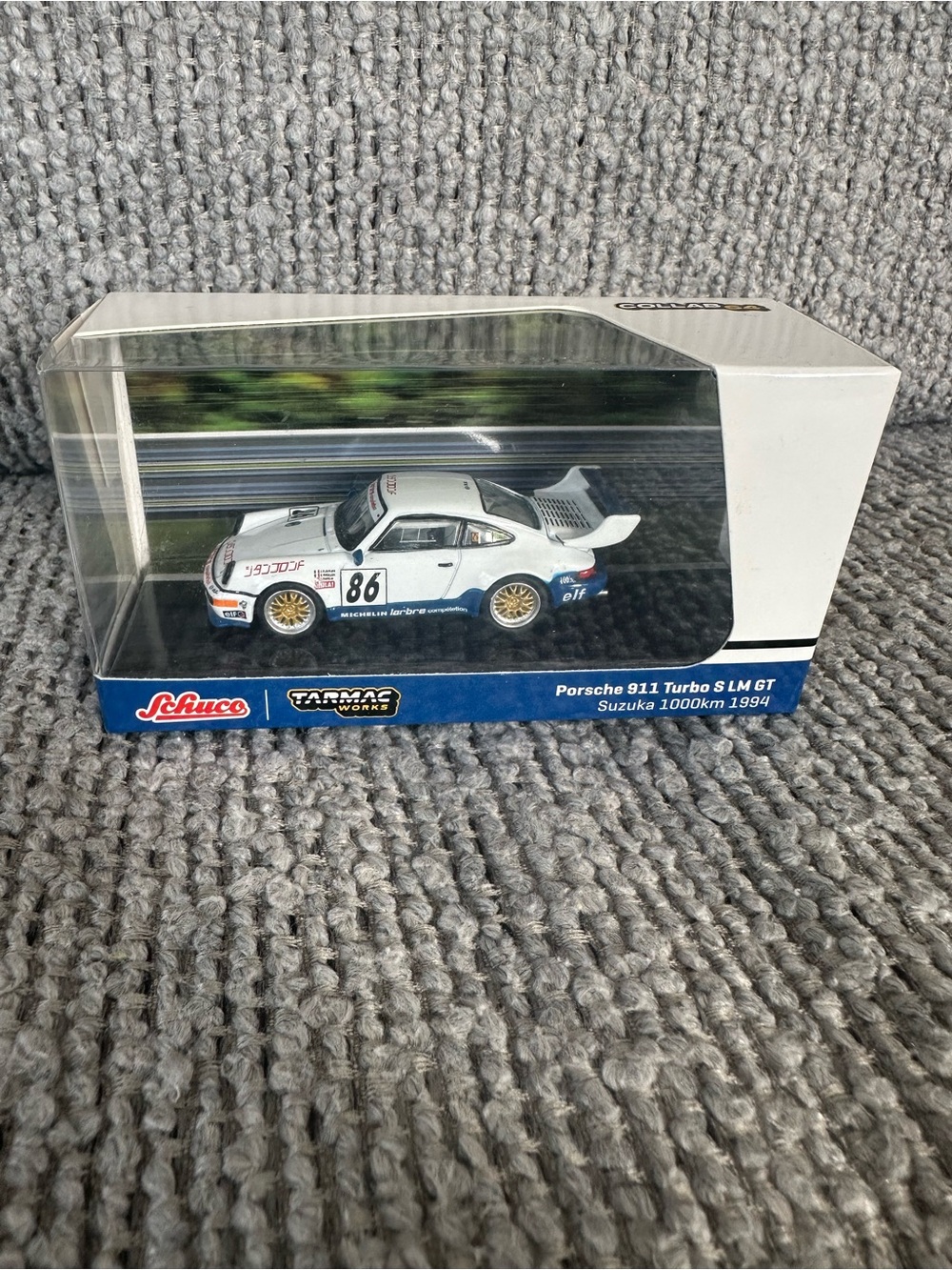 White Porsche 911 Turbo S LM GT Die-Cast Car - Suzuka 1000km 1994